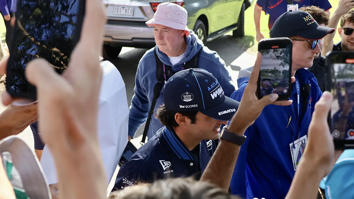 Carlos Sainz fotograferad under Australiens Grand Prix 2026.