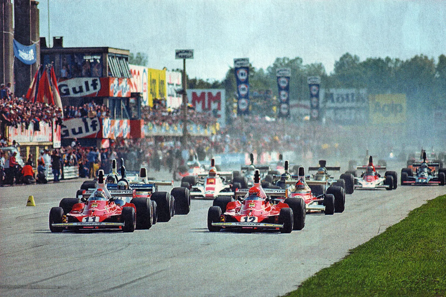 Vy över racerbanan Monza, banan för Italiens GP.